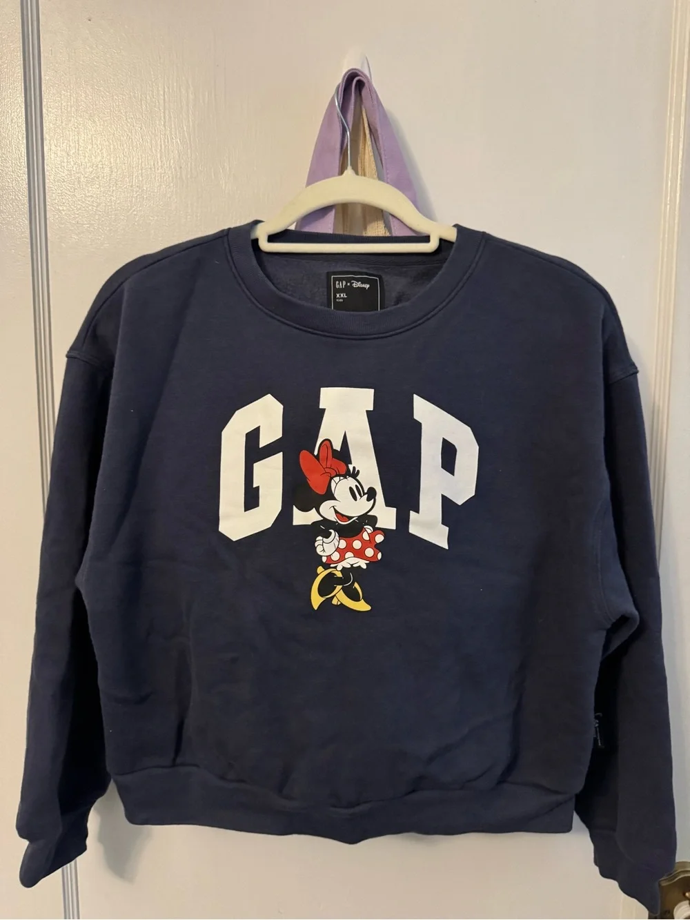 GAP Navy Sweatshirt with Minnie Mouse Graphic